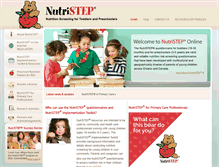 Tablet Screenshot of nutristep.ca
